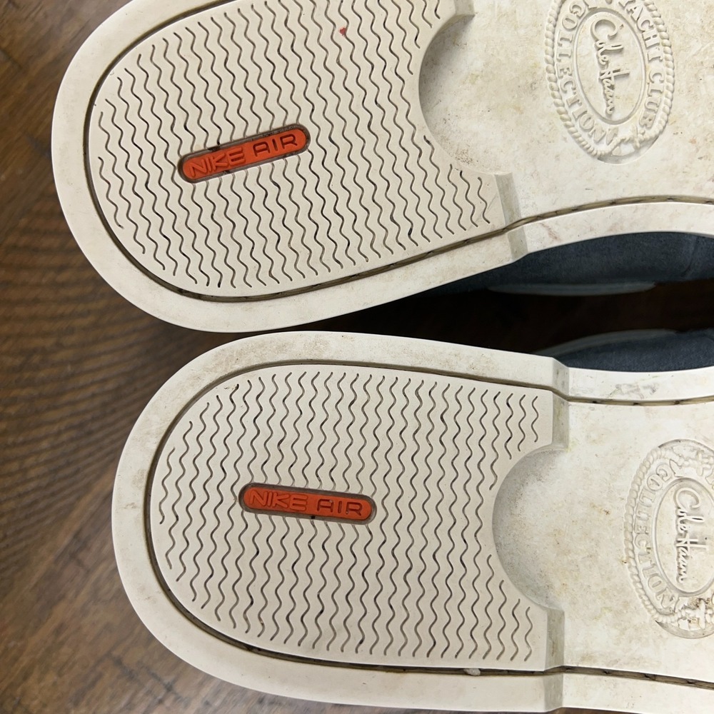 Cole Haan Boat Shoes Mens 10.5 Blue Leather White Yacht Club Collection Preppy - Picture 9 of 12